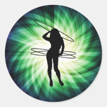 Hula Band-Mädchen; Cool Sticker