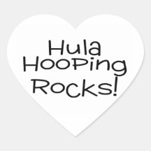 Hula Hooping Felsen Sticker