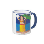 Hula Mädchen Kaffeehaferl