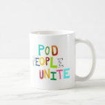 Hülsen-Leute vereinigen bunte einzigartige Kunstwö Kaffee Tasse