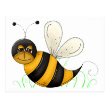Hummel-Bienen-Postkarte