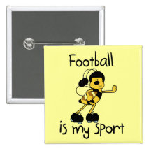Hummel-Fußball meine Sport-T-Shirts und Geschenke Anstecknadelbuttons