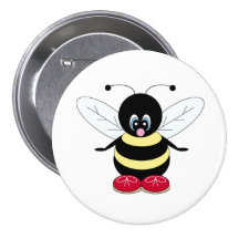 Hummel-Knopf Anstecknadel