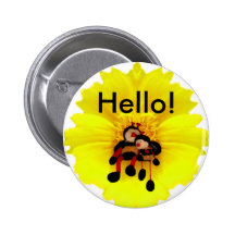 Hummeln u. Blume Anstecknadelbutton