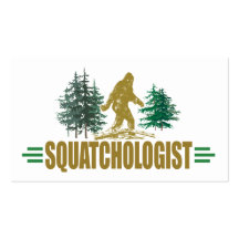 Humorous Sasquatch, Bigfoot Business Card Template
