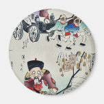 Humorvolle Bilder durch Kobayashi, Kiyochika Kühlschrankmagnet