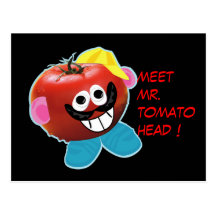 Humorvolle Hauptpostkarte Parodie Herrn Tomato