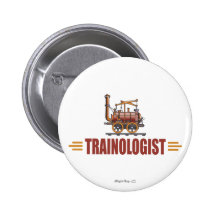 Humorvoller Eisenbahn-Zug Buttons