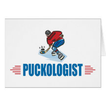 Humorvolles Eis-Hockey Grußkarten