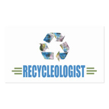Humorvolles Recyceln Visitenkarte