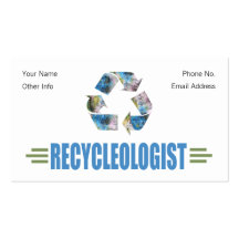 Humorvolles Recyceln Visitenkartenvorlage