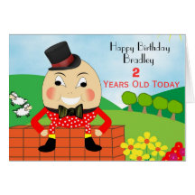 Humpty Dumpty niedliche Kindergeburtstag-Karte