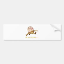 Humpty Dumpty SAT auf einer Wand Auto Aufkleber