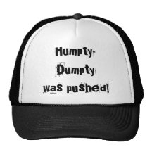 Humpty-Dumpty wurde gedrückt! Baseball Kappen