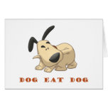 Hund essen Hund Grußkarten