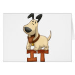 Hund stehend auf IHM Karten