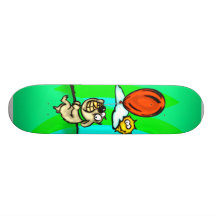 Hund und Ballon Skateboard Brett