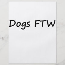 Hunde FTW Vollfarbige Flyer