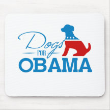 Hunde für Obama - Mousepads
