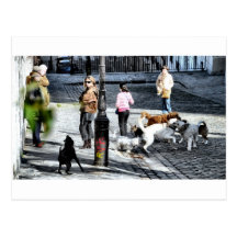 Hunde sind überall - Paris Postkarten