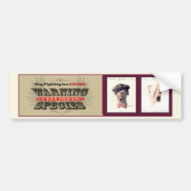 HundeFighting ist- ein Verbrechen (v2) Autosticker