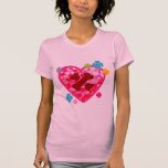 Hundeliebhaber-liebevolles Herz T-shirts