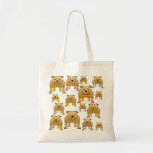 Hundemuster. Bulldoggen Taschen