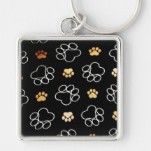 Hundewelpen-Tatze druckt Geschenke für Hundeliebha Schlüsselanhänger