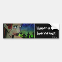 "Hunger in der Smaragdnacht" (Zomb Autoaufkleber
