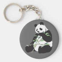 Hungriger Panda Schlüsselbänder