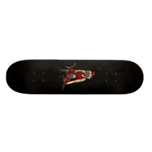 Hurdy Gurdy 3D Musik-Affe 12 Bedrucktes Skateboard