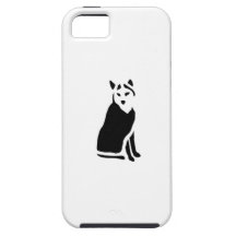 Husky Dog Vintage Wood Engraving iPhone 5 Cases
