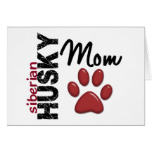 Husky-Mamma 2 Grußkarte