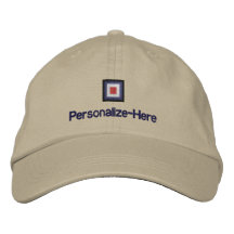 Hut der Seekreissäge der flaggen-"W" der personali Bestickte Caps