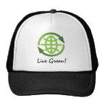 Hut: Livegrün - Recyceln des Symbols Baseballmütze