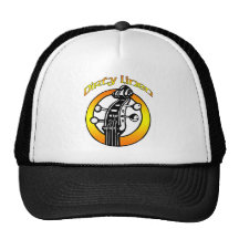 Hutschmutziges Leinenlogo orange u. gelb Kult Cap