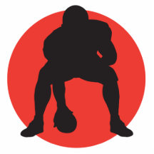Hüttenhüttenquarterbackfußball-Silhouetteentwurf Acrylausschnitte