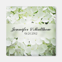 Hydrangea-Magnet-Gastgeschenk Hochzeit Kühlschrankmagnet