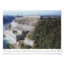 Hydroelektrischer Power-Verdammung Lewiston New Yo Photo Drucke