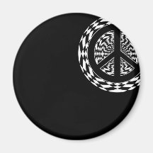 HYPNOTISCHES FRIEDENSzeichen Magnete