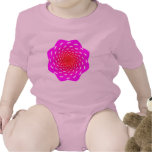 hypnotizing den Raum-Blumenentwurf rosarot Shirt