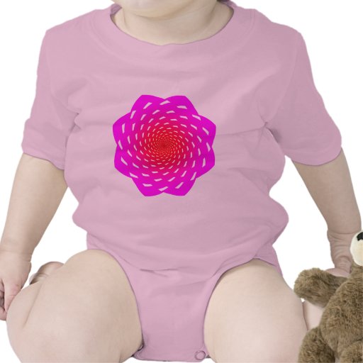 hypnotizing den Raum-Blumenentwurf rosarot Shirt