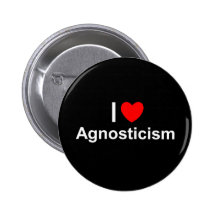 I Agnostizismus der Liebe-(Herz) Button