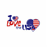 I amerikanischer Pin Liebe USA Herz Foto Ausschnitt