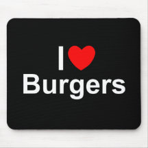 I Burger der Liebe-(Herz) Mauspads
