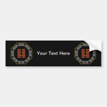 I ChingHexagram 7 Shih "eine Armee " Auto Sticker