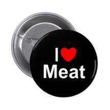 I Fleisch der Liebe-(Herz) Anstecknadelbutton