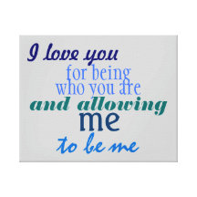 I Geschenk Liebe-Sie Kunst-Leinwand-Druckvalentine Galerie Faltleinwand