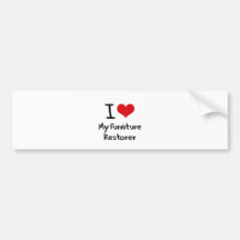 I heart My Furniture Restorer Bumper Sticker