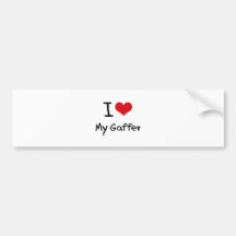 I heart My Gaffer Bumper Stickers